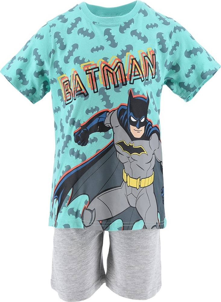 Tyrkysovo-sivé chlapčenské letné pyžamo DC Batman Veľkosť: 104