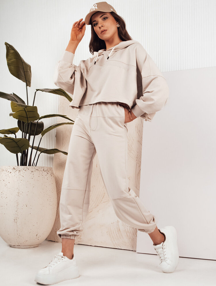 Svetlobéžová tepláková súprava BISTAN AY1018 Veľkosť: S