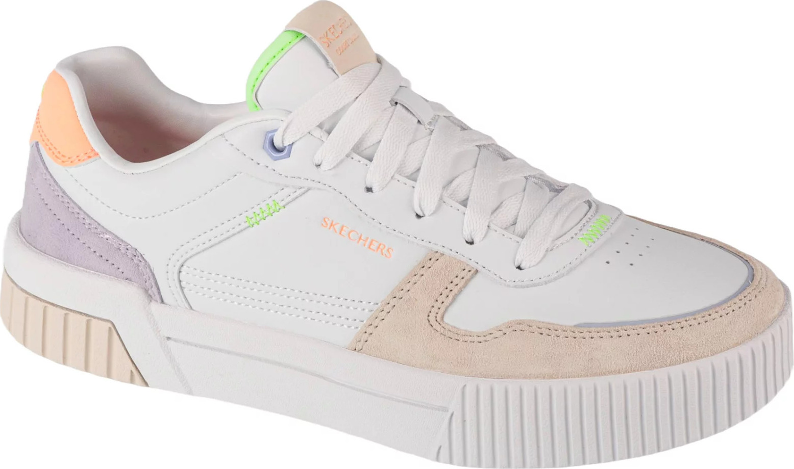 Biele dámske štýlové tenisky Skechers Jade - Stylish Type 185092-WMLT Veľkosť: 35