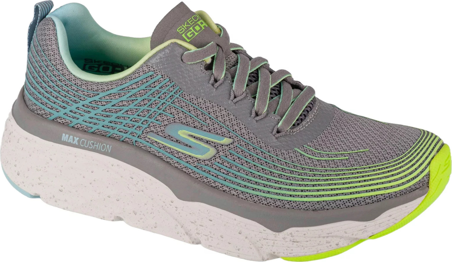 SIVÉ BEŽECKÉ TENISKY SKECHERS MAX CUSHIONING ELITE - GALAXY BURST 128563-GYLM Veľkosť: 36