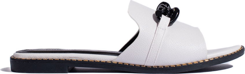 Biele štýlové nazuváky GD-FL850W Veľkosť: 36