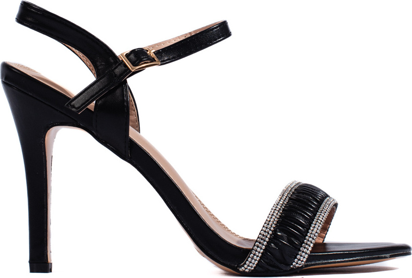 Čierne elegantné sandále na tenkom podpätku GD-D0-119B Veľkosť: 36