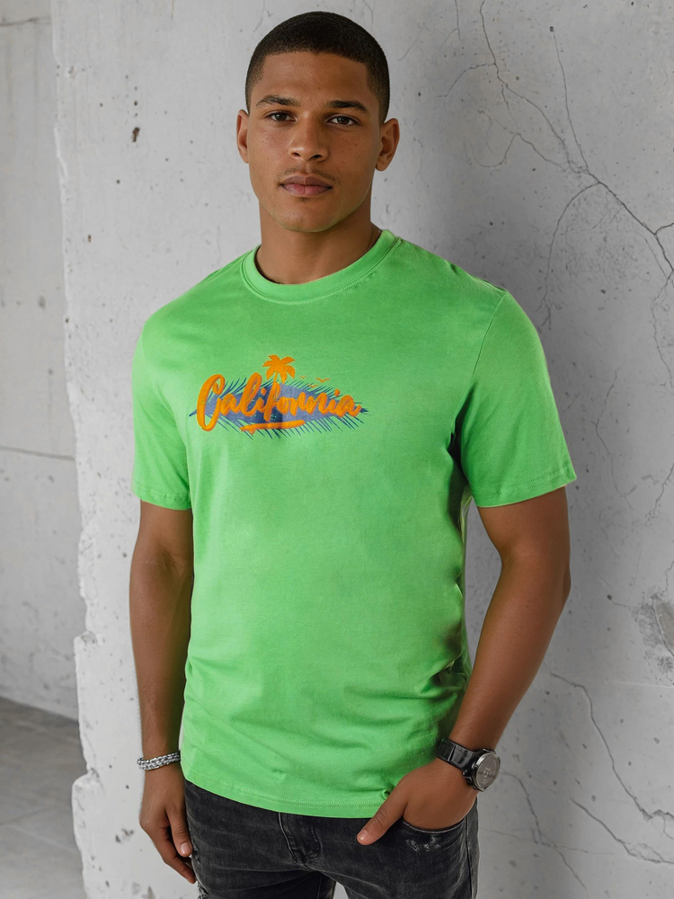 Zelené tričko s potlačou RX5373 Veľkosť: 2XL