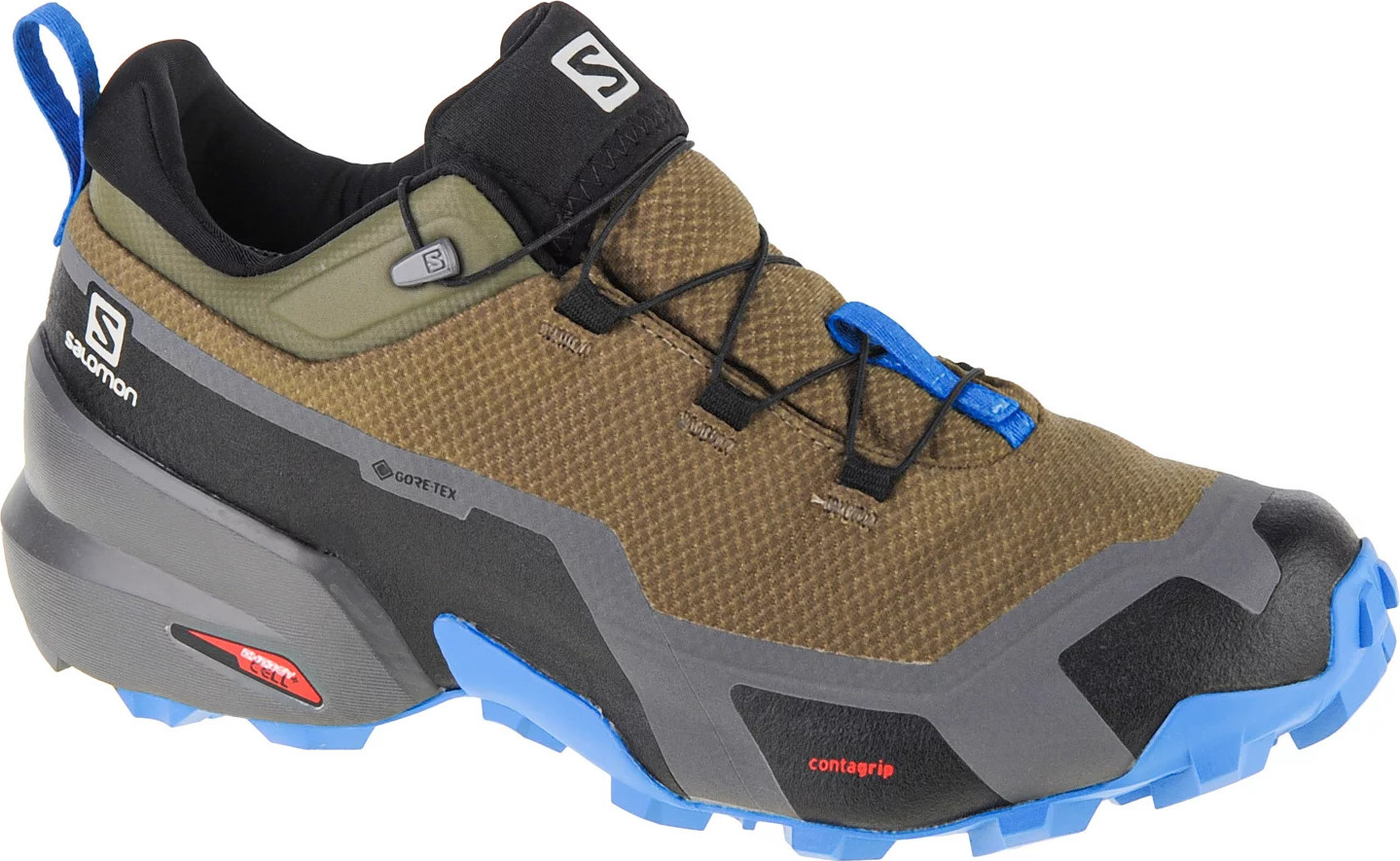 KHAKI TREKOVÉ TOPÁNKY SALOMON CROSS HIKE GTX 416267 Veľkosť: 46