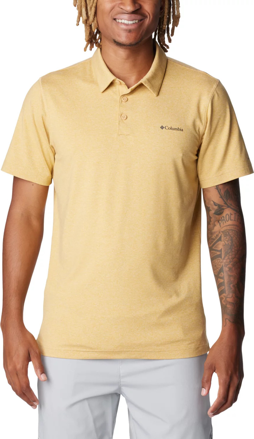 Žluté pánské polotričko Columbia Tech Trail Polo Shirt 1768701292 Veľkosť: S