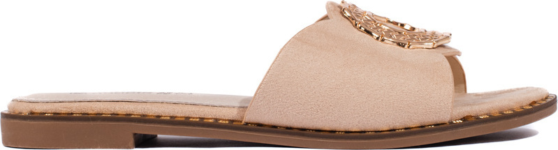 Béžové semišové dámske nazuváky GD-FL853BE Veľkosť: 36