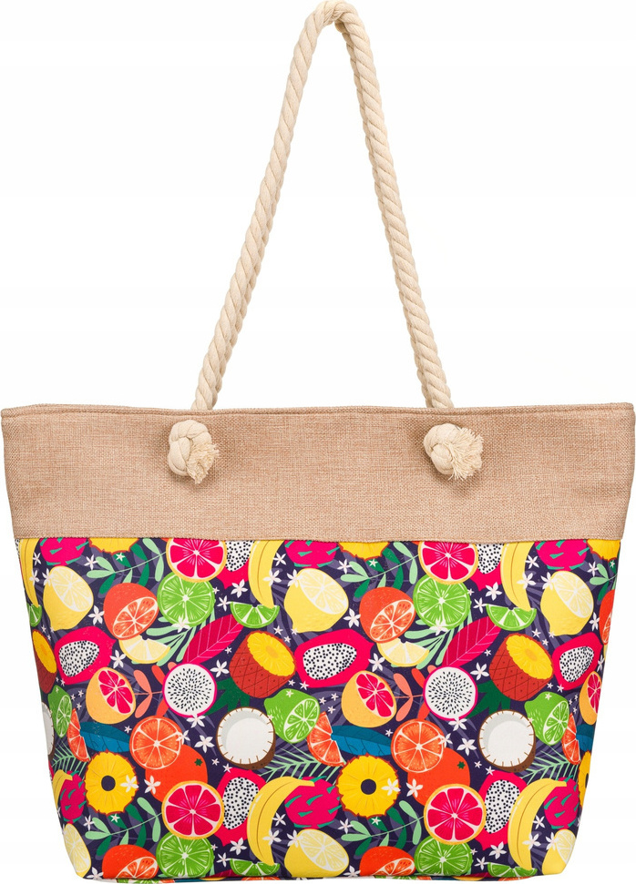 Farebná vzorovaná plážová taška 2019 Veľkosť: ONE SIZE