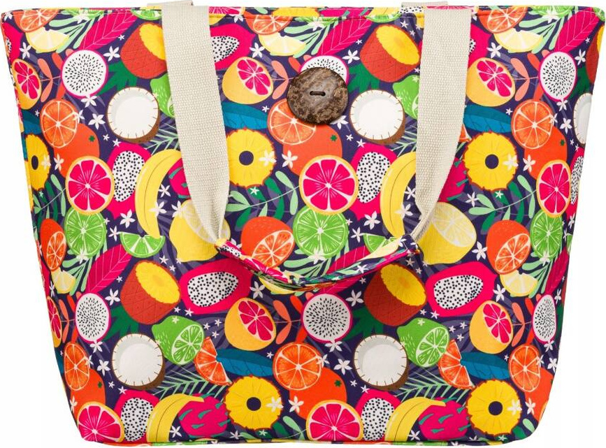 Farebná vzorovaná plážová taška 207-19-8033 Veľkosť: ONE SIZE