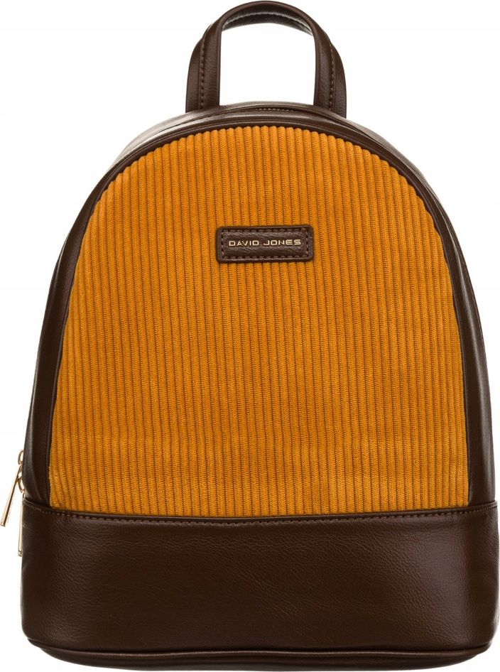 David Jones hnedo-žltý malý štýlový batoh 6877-3 Veľkosť: ONE SIZE