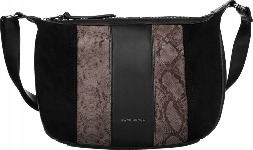 David Jones čierna vzorovaná crossbody kabelka 6885-1 Veľkosť: ONE SIZE