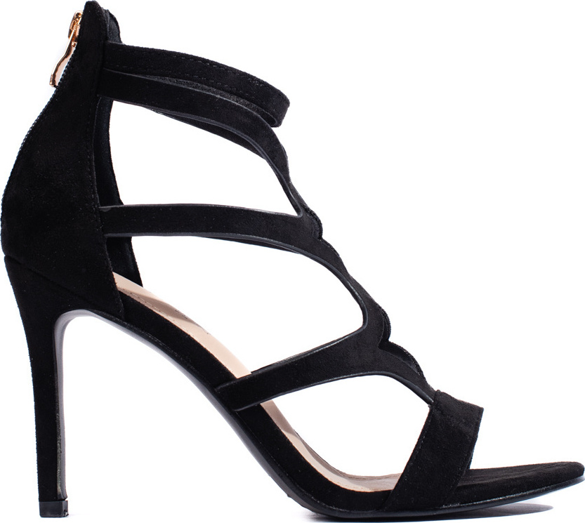 Čierne sandále na ihličkovom podpätku GD-FL1155B Veľkosť: 37