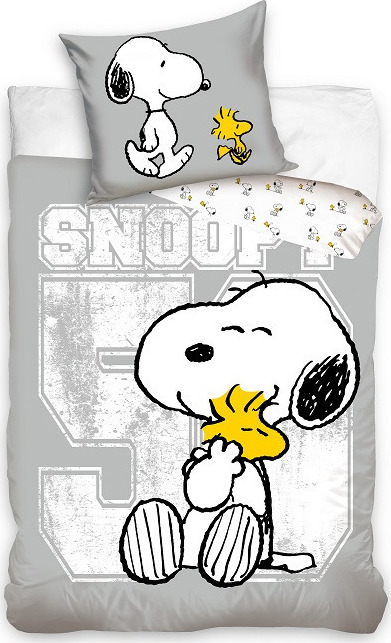Sivé detské obliečky Snoopy Veľkosť: ONE SIZE