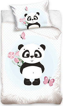 Biele detské obliečky Panda Veľkosť: ONE SIZE