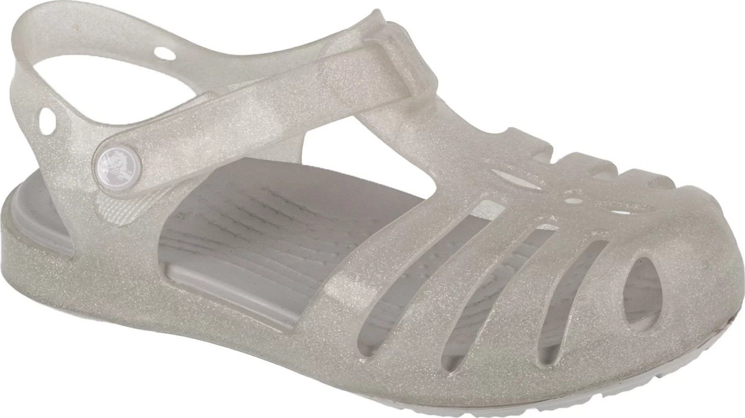 Strieborné dievčenské sandále Crocs Isabella 208444-0IC Veľkosť: 23/24