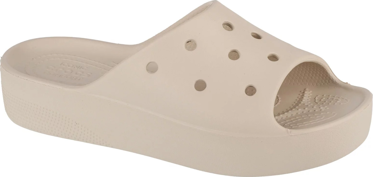 Béžové dámske nazuváky Crocs Classic Platform Slide 208180-2Y2 Veľkosť: 39