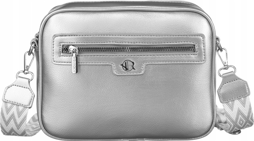 Rovicky strieborná crossbody kabelka s odnímateľným vreckom R-KP-05-HRH Veľkosť: ONE SIZE