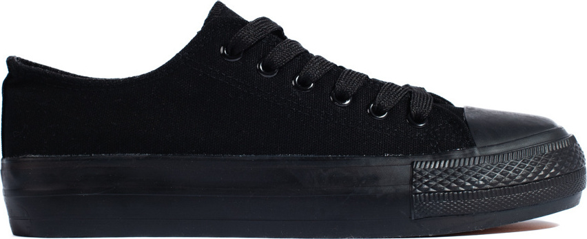 Čierne plátené tenisky XL33ALL.B Veľkosť: 36