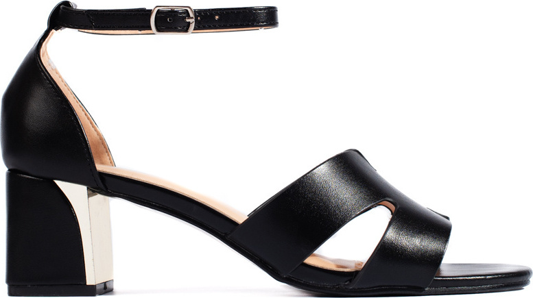 Čierne sandále na podpätku LL326B Veľkosť: 37