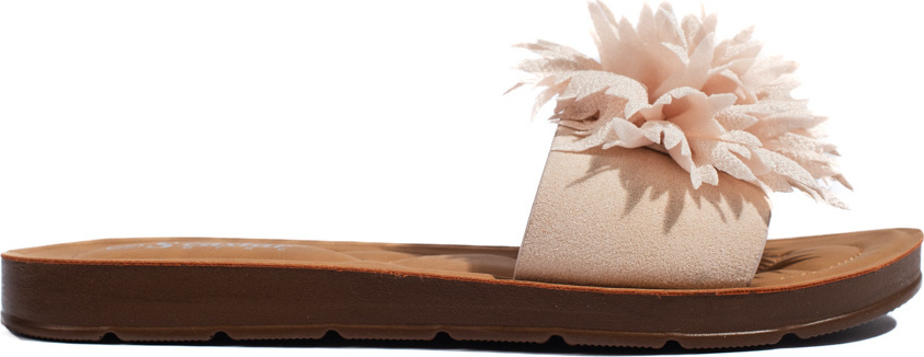 Svetlobéžové nazuváky s kvetinou CK288BE Veľkosť: 37