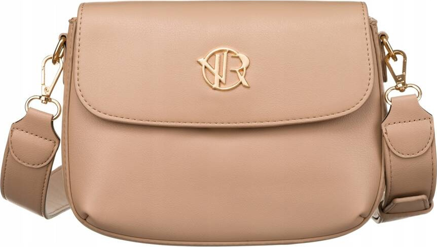 Rovicky Tmavobéžová crossbody kabelka so zlatými detailmi R-TOR-ALE-1 Veľkosť: ONE SIZE