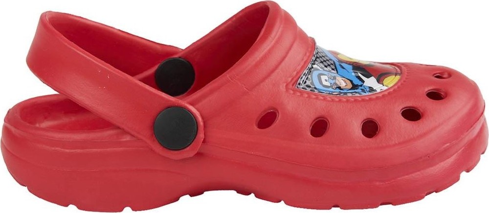 Červené chlapčenské nazuváky crocs Marvel Avengers Veľkosť: 26/27
