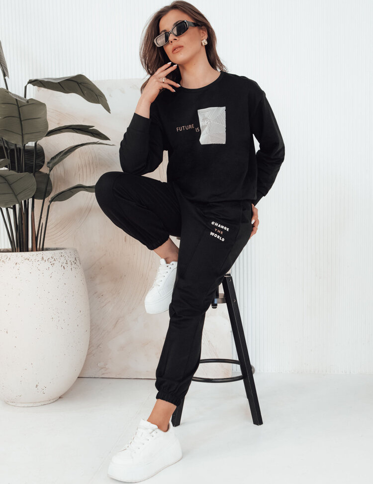 Čierna tepláková súprava FUTURE AY1036 Veľkosť: S