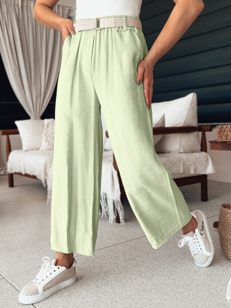 Mintové široké vzdušné nohavice CHIMAS UY2108 Veľkosť: ONE SIZE