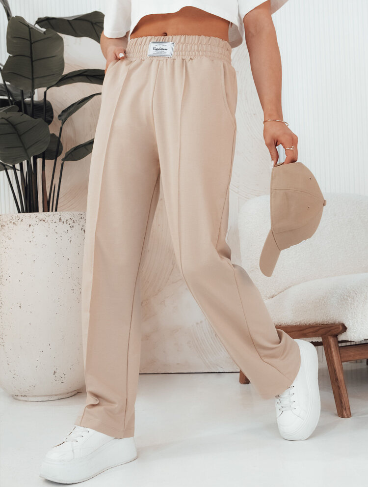 Béžové voľné nohavice GLAPPO UY2094 Veľkosť: S