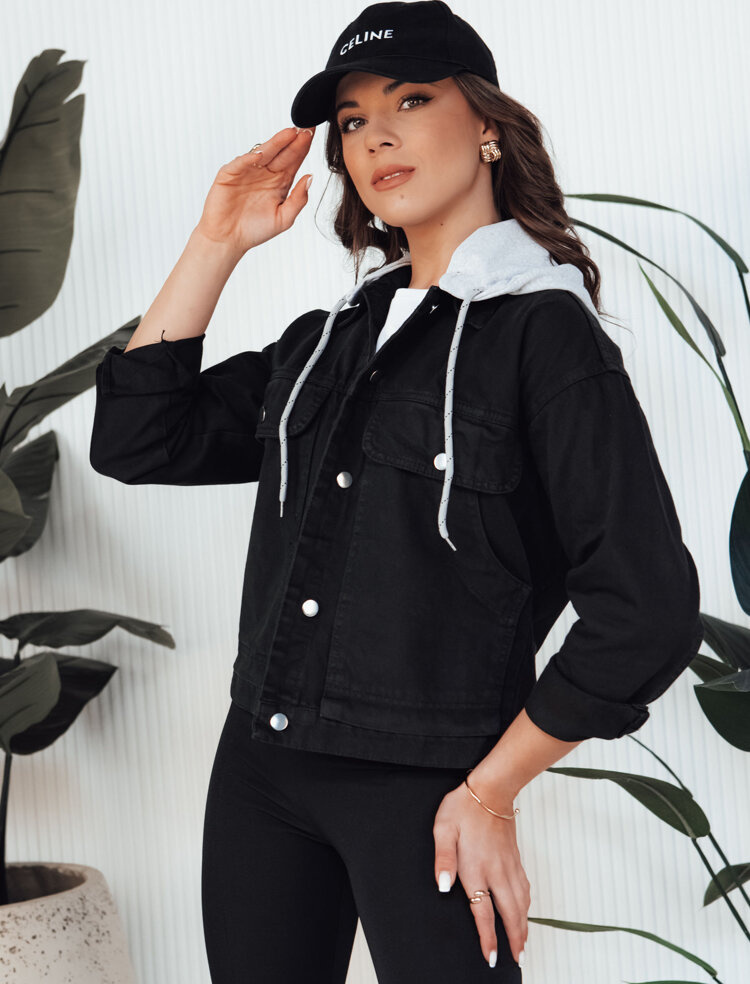 Čierna džínsová bunda ASFA TY4316 Veľkosť: L