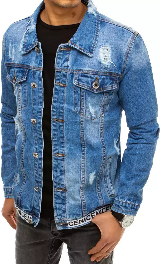 Modrá pánska džínsová bunda TX3642 Veľkosť: 2XL