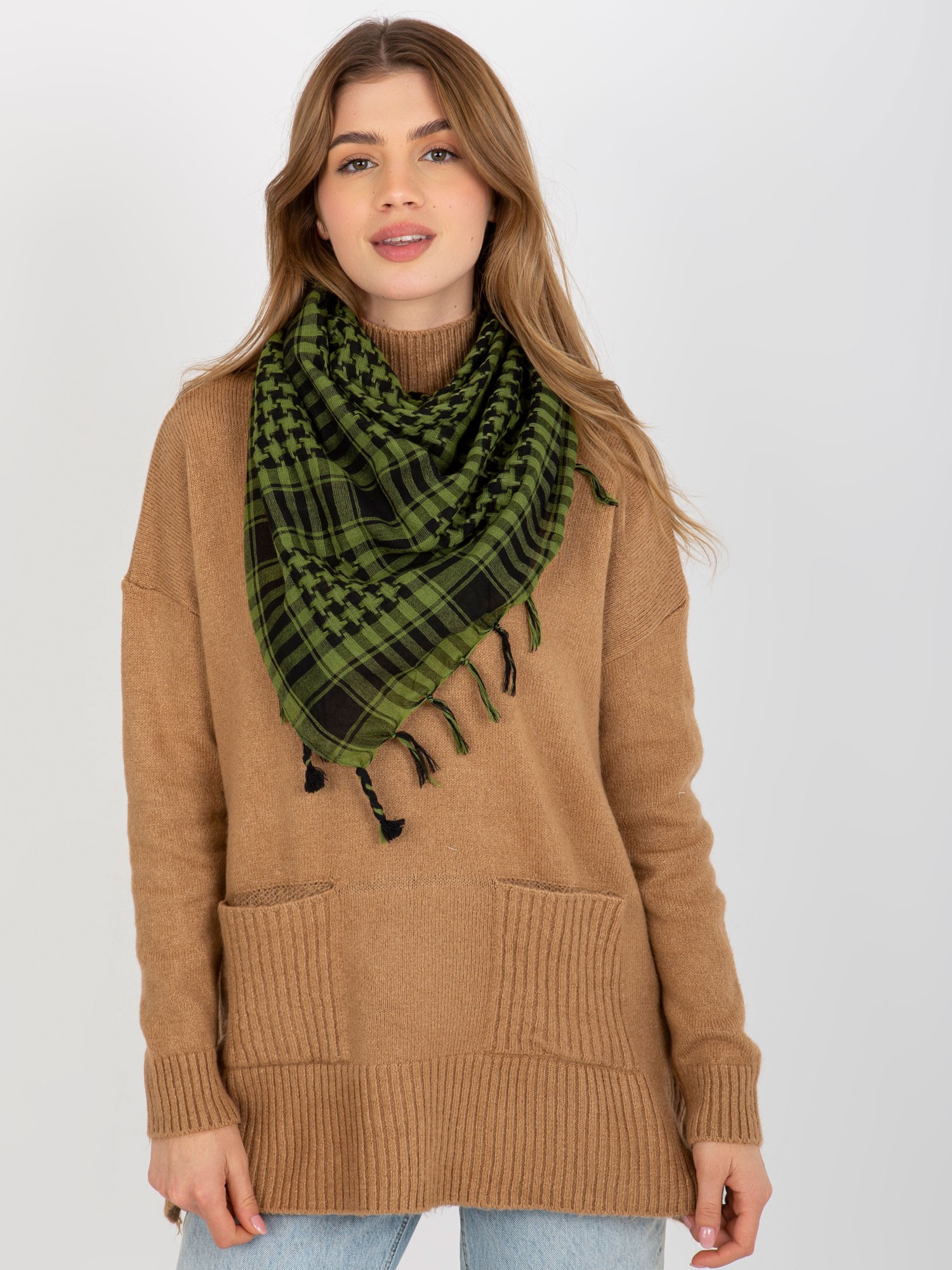 Khaki "palestína" šatka AT-CH-ARAFAT.37-khaki Veľkosť: ONE SIZE