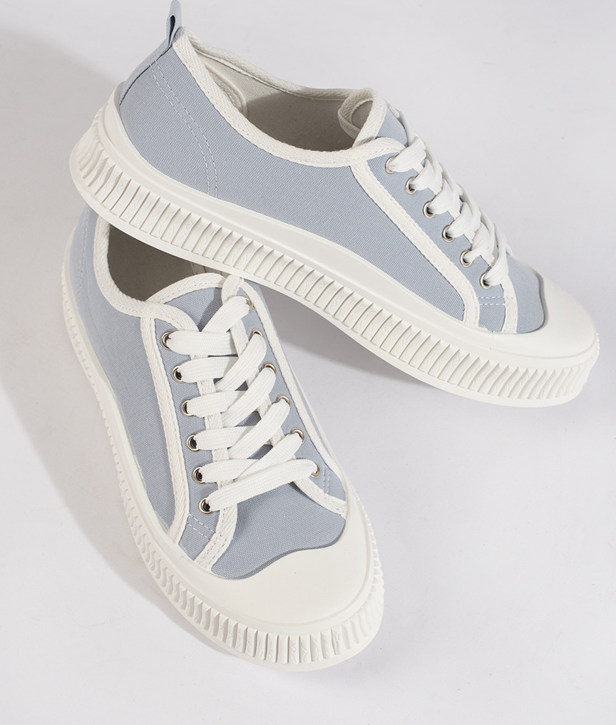 Svetlomodré plátené tenisky 2667LT.BL Veľkosť: 37