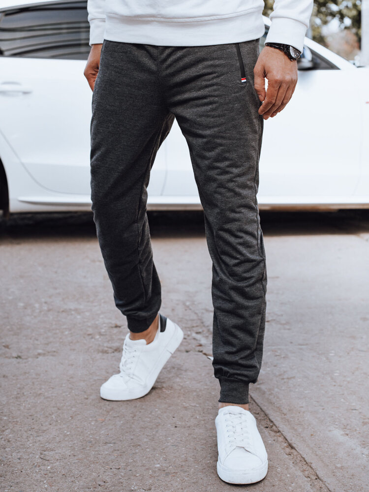 Tmavosivé pánske jogger tepláky UX4270 Veľkosť: 2XL/3XL