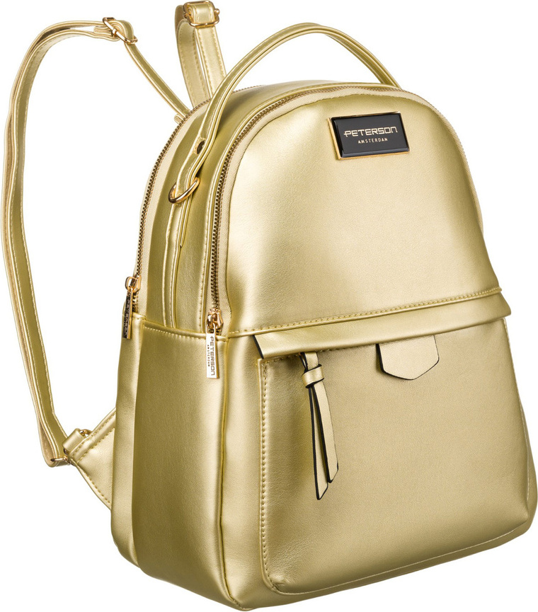 Peterson Zlatý dvojkomorový štýlový plecniak PTN F3606 Veľkosť: ONE SIZE