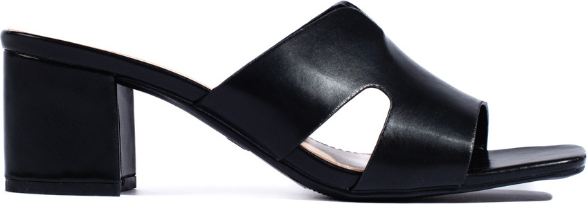 Čierne dámske nazuváky na podpätku 1-1521B Veľkosť: 37