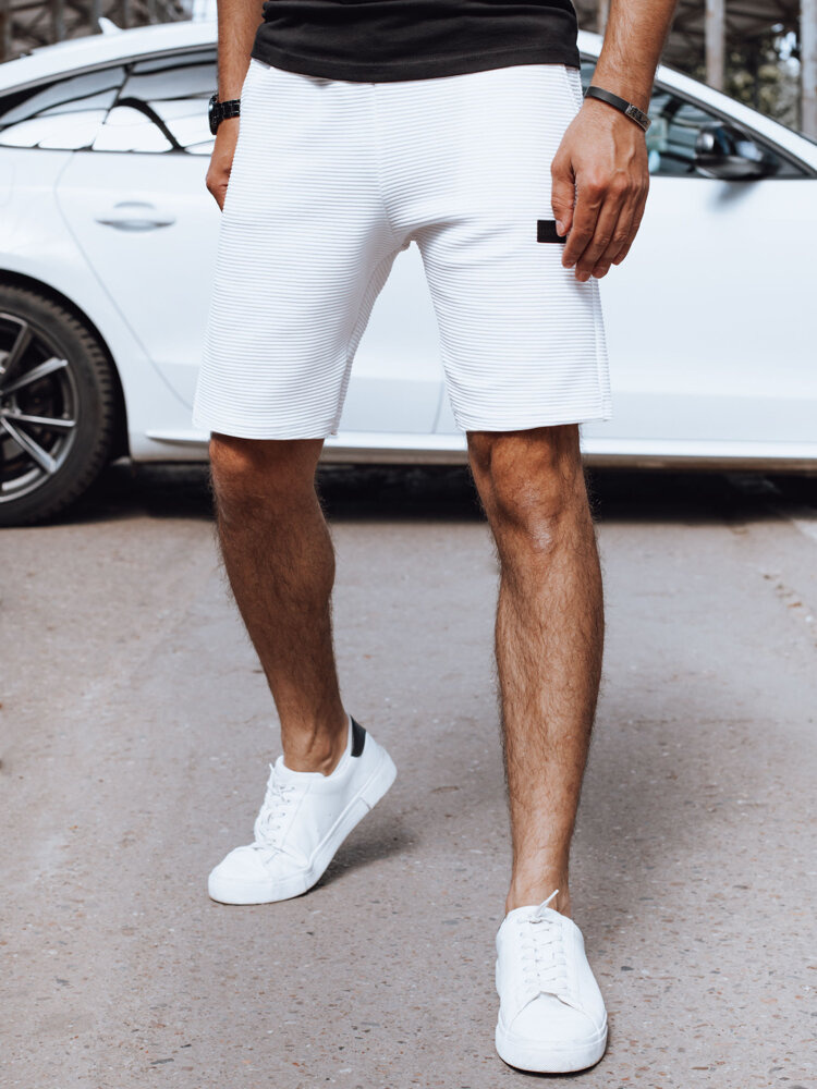 Biele teplákové kraťase SX2384 Veľkosť: 2XL