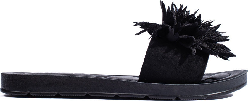 Čierne nazuváky s kvetinou CK288B Veľkosť: 37