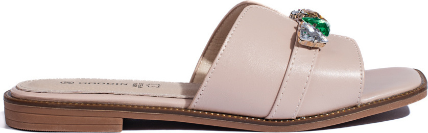 Béžové šľapky s ozdobnými kamienkami GD-FL856BE Veľkosť: 36