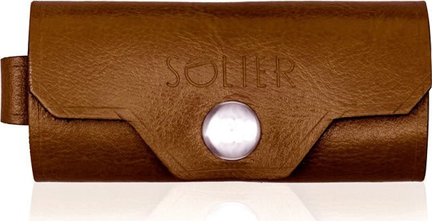 Kožená hnedá peňaženka na kľúče SOLIER SA11 VINTAGE BROWN Veľkosť: ONE SIZE
