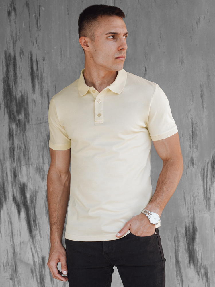 Svetložlté polo tričko PX0606 Veľkosť: M