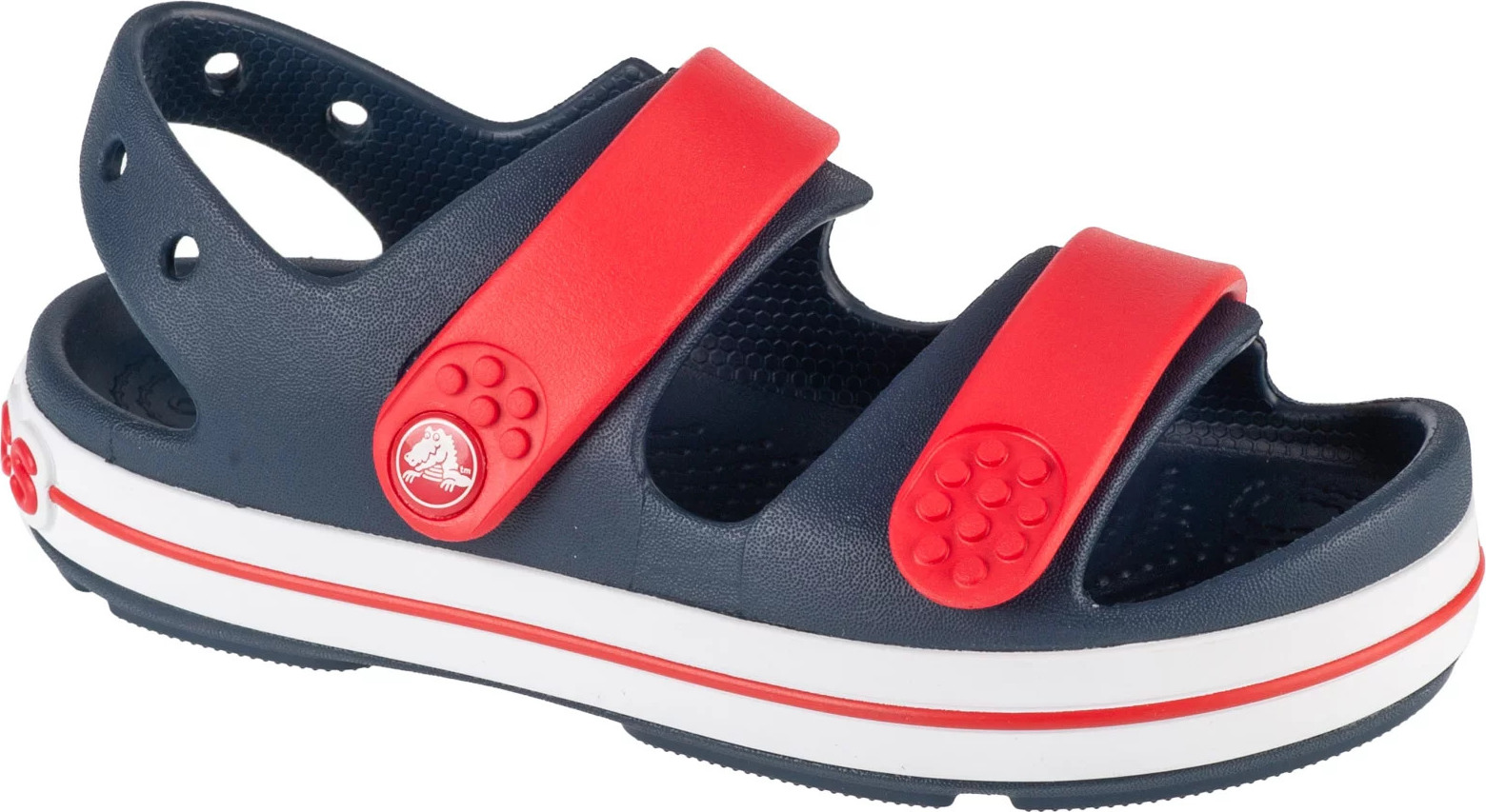 Tmavomodré chlapčenské nazuváky Crocs Crocband Cruiser Sandal K 209423-4OT Veľkosť: 28/29