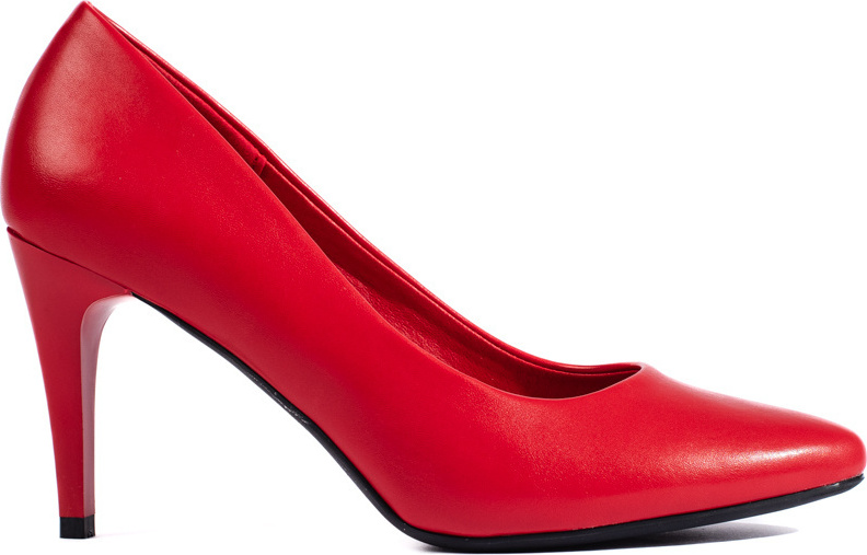 Červené lodičky na tenkom podpätku 1396R Veľkosť: 36
