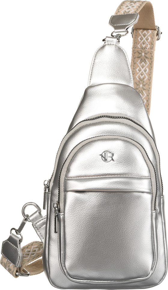 Rovicky Strieborný mini batoh s odnímateľnou peňaženkou R-KP-01-HRH Veľkosť: ONE SIZE