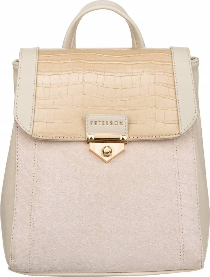 Peterson Svetlobéžový štýlový batoh PTN PLEC-ALE-1 Veľkosť: ONE SIZE