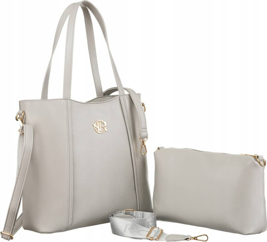 Rovicky Sivá shopper kabelka 2v1 R-TOR-ALE-7 Veľkosť: ONE SIZE