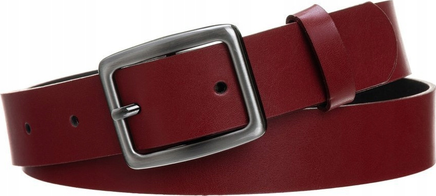 Rovicky Červený dámsky kožený opasok PDR-3-105 red Veľkosť: ONE SIZE