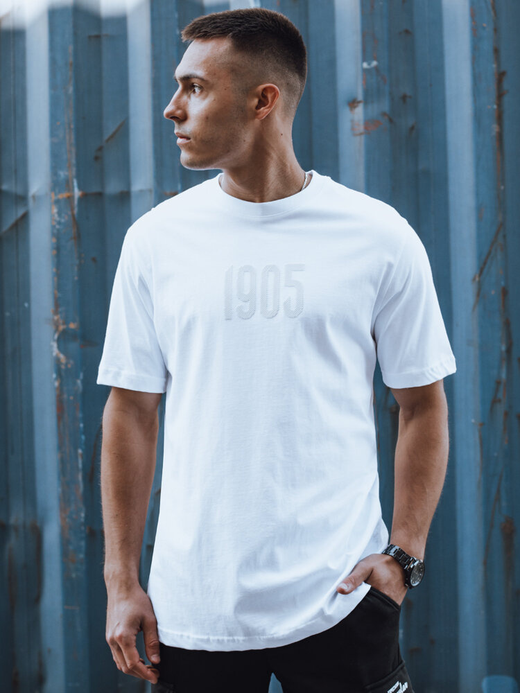 Biele tričko s potlačou RX5519 Veľkosť: S