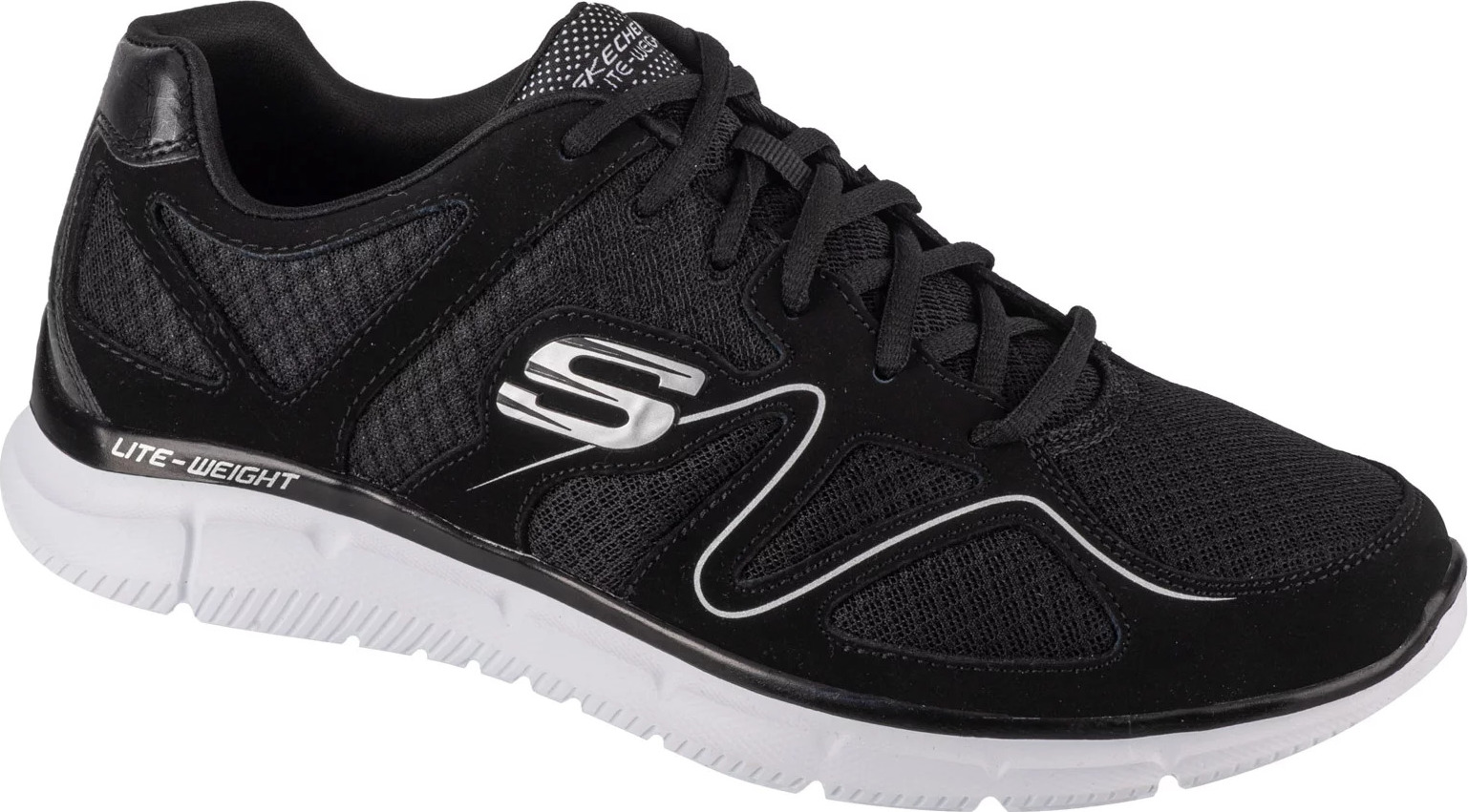 Čierne pánske tenisky Skechers Verse - Flash Point 58350-BKW Veľkosť: 44