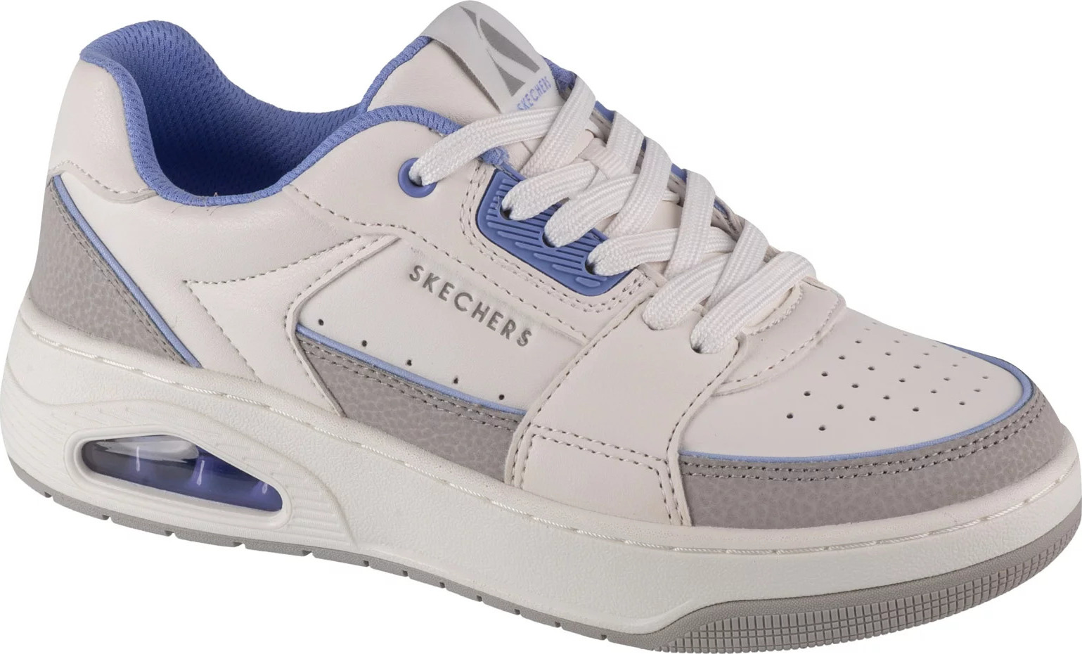 Biele dámske voľnočasové tenisky Skechers Uno Court - Courted Style 177710-WLV Veľkosť: 36