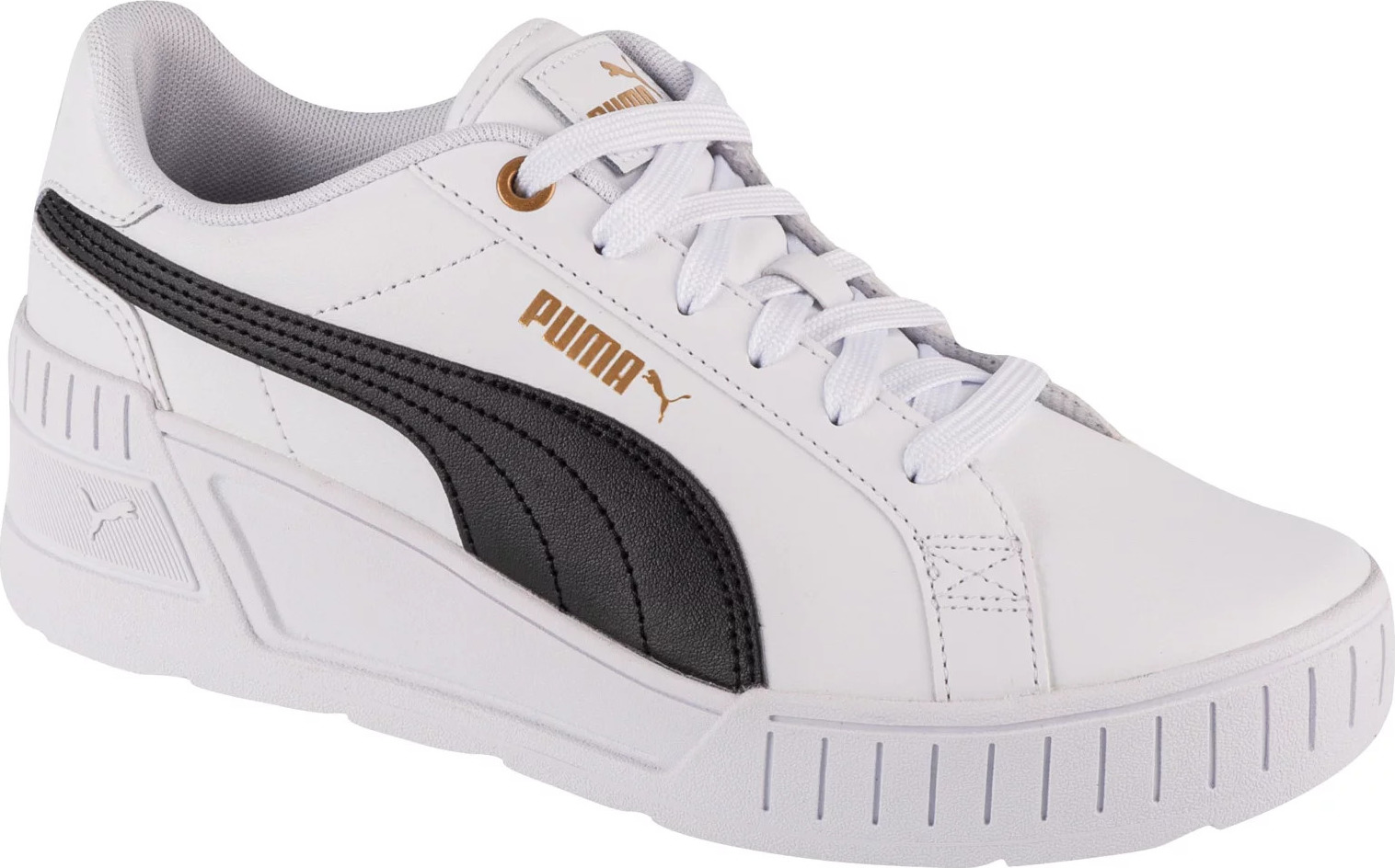 Biele dámske štýlové tenisky Puma Karmen Wedge 390985-02 Veľkosť: 38